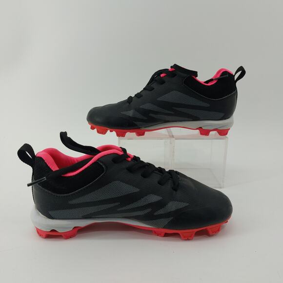 Rawlings Girls Soccer Black Shoes Size 1.5 Baseball Softball Cleats - Picture 9 of 12